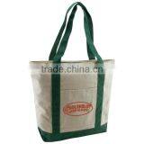 Boat Tote Bag - Made From 12 Oz. 100% Biodegradable Cotton and Comes With a Front Pocket, Zipper Closure and Your Logo. thumbnail-1