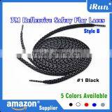 3M Scotchlite Ultra Reflective Fibers Flat Shoelaces With Transparent Tips - Retail Package - Customized 3M Safety Sneaker Laces thumbnail-1