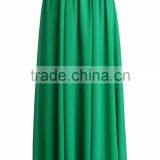 Women Wholesale Elastic Wasitband Long Skirt Fashion Chiffon Maxi Skirt 2016 thumbnail-5