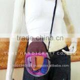 Thai Handmade Shoulder Bag Patchwork Fabric Elephant Design thumbnail-1