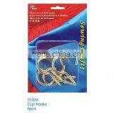 D&D Customized Metal Golden Cup Hooks In Durable Case (51204) thumbnail-1