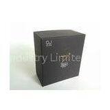 Luxury Rigid Board Gift Packaging Boxes, Black Coated Paper Boxes For Electronics Packaging thumbnail-1