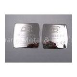 Titanium Metal Label Plates Custom Engraved Metal Signs Mirror Surface Laser Logo