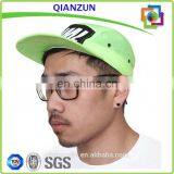 100% Lightweight Cotton 5 Panel Hat Neon Green Nylon Waterproof Hat With Elastic Band thumbnail-4