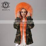Top Grade Latest Fashion Faux Fur Women Jackets With Raccon Fur Collar thumbnail-1