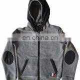 China Supplier Bulk Wholesale Clothing Casual Mens Knitted Hooded Zipper Outwear thumbnail-1