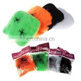 Halloween Spider Web With Spiders Multi Colored Webbing for Halloween Decorations thumbnail-3