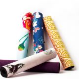 China qualtiy sweat absorbing colorful anti-slip suede rubber yoga mat sports mat for fitness