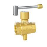 Brass Magnetically Controlled Locking Trunnion Ball Valve Gas Ball Valve thumbnail-2