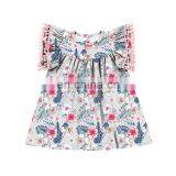 Cheetah Leopard Pom Pom Girls Dress Boutique Style Dress Baby Dress thumbnail-3