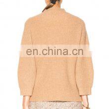 Winter Fashion Ribbed 100% Cashmere Ladies Pullover Sweater thumbnail-4