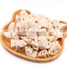 Sinocharm BRC Approved 6-9g/pc Lotus Root Cut Frozen IQF Lotus Root Chunks thumbnail-2