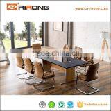 Modern Design Customized Steel Wood Leather Conference Table thumbnail-1