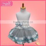 A-line with tulle overlay skirt wedding dress,bulk wholesale kids halloween clothing, fashion party girls skirts