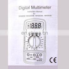 Factory Price Mestek Multimeter 2000 Counts MAS830B 600V/10A Voltage Current Resistance Tester thumbnail-4