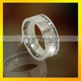 Beautiful White Zircon Channel Setting Zircon Ring, Gift for Birthday thumbnail-1