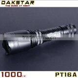 DAKSTAR PT16A CREE XML T6 1000LM 18650 Deep Reflector Long Shot Rechargeable Aluminum Hunting Bright Light Flashlight