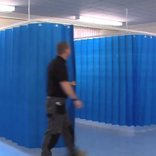 Disposable Hospital Curtain Rail System Medical Curtains Suitable for Hospitals Medical Clinics Laboratories Schools Beauty Salons thumbnail-5