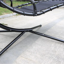 Modern Style Outdoor Metal Hanging Canopy Bed Swing Chair High Quality Sun Lounger Garden Hotels Home Living Bedroom Courtyard Use thumbnail-5