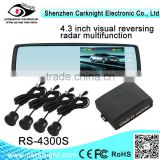4.3 inch special car rear view mirror system,parking sensor system