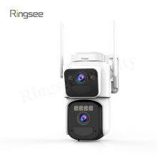 Ringsee AI Function Dual Lens CCTV PTZ Camera 6MP 4G CCTV Solar Camera Indoor and Outdoor Low-power Network Camera With AOV thumbnail-1