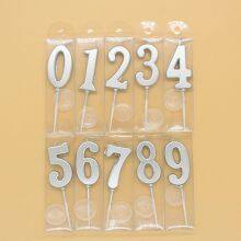 Smokeless Gold Number Candles 0-9, Wholesale Decor for Graduation & Party Cakes thumbnail-3