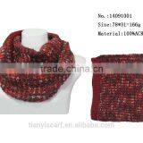 Candy Color Korean Girl Style Winter Neck Hoops Circle Loop Infinity Knitted Scarf thumbnail-5