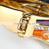 Leaf Shap Hot Selling Sex Sikh Kara Crystal Bracelet Bangle thumbnail-4
