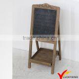 Luckywind Vintage Antique Wood Blackboard Stand thumbnail-5