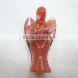 Hot Sale 50mm Cherry Quartz Carved Angel Wholesale thumbnail-1