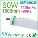 150cm 60W T8 Led Batten Bracket Fitting for Led Tube Replacing With 5ft Fluorescent Tube Luminaires