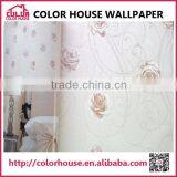 Girl Bedroom Floral Wallpaper Interior Decoration 3D Design thumbnail-1