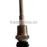 Stainless Steel Air Compressor Temperature Sensor With 24 AWG Fluorine Plastic Line