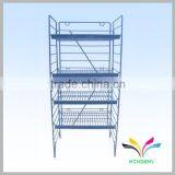 4 Tiers Metal Beverage Display Rack for Water Bottle thumbnail-1