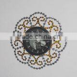 100760EA -Acrylic Diamond Metal Wall Clock