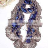 2016 latest fashion lace scarf