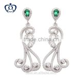 fashion earring designs long drop earrings silver jewelry 925 earring jewelry