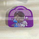 African Embrossing Pretty Girl Pattern Small Candy Metal Box