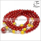 Fashion Unisex 108 Natural 6mm Red Agate Beads Bracelet Buddhist Rosary Mala Necklace