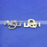 Letter Design Metal Name Badge/custom Metal Logo Plate for Handbags thumbnail-1