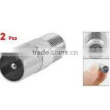 RF Adapter F Female to PAL Male 9.5mm TV S Atellite Antenna Coaxial Connector