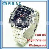 Full HD 1080P Hidden Water Proof wrist watch security camera