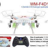 WM-F4D188 2.4G 4ch 6axis Gyro rc Quadcopter Drone With hd Camera With Return Key thumbnail-1