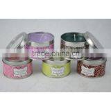 Scented Colored Tin Candle With Lid thumbnail-1