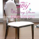 stainless steel frame wedding dining chair 2015