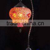 Evershining Lighting Unique Bell Shaped Glass Shape Handmade Turkish Mosaic Table Lamps WG001