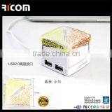 Glowing LOGO Usb Hub,sugar Shape Usb Hub,Square Shape Usb Hub-HUB-212