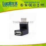 USB 2.0 Adapter, USB up Angled Adapter M/F