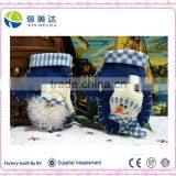 Hign Quality Nice Christmas Decoration Plush Toy Santa and Snowman Golves thumbnail-3
