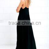 2016 Womens Fashion Evening Dresses Black Long Evening Dress Discount Evening Dresses thumbnail-4